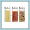 Herb Spice Tools Kruiden Jars keuken organisator opslaghouder container glazen flessen met ER -deksels cam sn3745 drop levering hom dhvdz