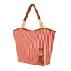 Evening Bags Wholesale Striped Bag Messenger Women Leather Handbags Canvas Shoulder 150PCS/lot