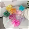 Hair Rubber Bands Fairy Dream Mermaid Ji Luster Mesh Circle Super Organza Rope Large Intestine Hairs Ornament Girl Headdress 66 D3 D Dh9Un