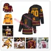 Joey Daccord Arizona Eyalet Sun Devils Hokey Jersey Erkek Teddy Lagerback Robert Mastrosimone Ryan Robinson Özel dikişli Arizona Eyalet Formaları