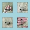 Arts And Crafts Fashion Sier Plated Flower Lava Stone Necklace Volcanic Rock Aromatherapy Essential Oil Diffuser For Women Jewelry D Dhrgq