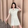 Party Dresses Plaid Doll Collar Puff Sleeve Dress Women's Lovely Chic Ins Kawaii Girl Sweet Harajuku Punk Clothes For Women