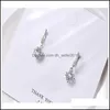 Свиная люстра 925 Sier Fashion Jewelry Authentic Leardrop Snow Crystal от женских серьгов для женщины 59 E3 Drop Delivery Dhmgd