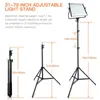 Flash Heads Travor L4500 2 Set LED Video Işığı Tripod Dimmable 3200K-5500K Stüdyo Pogerya Çekim Aydınlatma