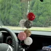 Innendekorationen, modischer Auto-Rückspiegel-Anhänger, Charm, glitzernde Kristallkugel, Ornament zum Aufhängen, wunderschön