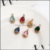 Charms Vintage Fashion Colorf K9 Crystal Glass Penent для ожерелья с серы