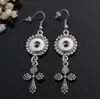 Charm 12mm Noosa Snap Button Dangle Chandelier Earring 6 Style Selection Cross -serie