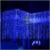 Led Strings 300Leds 9.8Ft X 3X lumières mariage noël chaîne fête d'anniversaire en plein air maison décorative fée rideau guirlandes goutte De Otcav