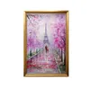 Christmas Decorations Nordic Style Flower Home Decoration Painting Hallway Pure Hand Drawing Oil Corridor Pink Cherry Blossom Hanging
