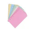 Anteckningar Sidor A6 Färgglada 6-håls styrda Loose Leaf Paper Planner Note Book Filler