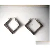 Dangle Chandelier Fashion Jewelry Vintage Earrings Decorative Pattern Square Drop Delivery Dhjnm