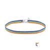 Chokers Gay Pride Rainbow Choker Necklace For Men Women And Lace Chocker Ribbon Collar With Pendant Lgbt Jewelry Drop Delivery Neckl Otkhz