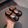 Flat Shoes Korean Style Кожаная мягкая подошва для мальчиков и девочек для мальчиков и девочек одиночное горох детское платье свадьба