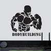 Autocollants muraux de Fitness, autocollants de gymnastique, affiches de musculation, décalcomanies murales Crossfit Muscle 1007