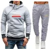 2 peças definir Sweatsuit Mens Tracksuits marca camisolas Suits Cor Sólida Homens Mulheres Trilha Suor Terno Casaco Homem Designer Pullover Hoodies + Calças Define Sportsuit Casual