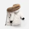 Детское дизайнерское пуховое пальто, зимняя куртка, верхняя одежда для мальчиков и девочек, куртка со значком, толстая теплая верхняя одежда, пальто, детские парки, модная классика