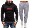 2023 Designer Men's Tracksuits Men Clothing Men Sets Spring Autumn Winter Printing Hoodie Set Fleece Zipper Hooded Sweatshirt229a