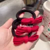 Elegant Bow Ribbon Hair Rope Ponytail Meatball Hair Tie f￶r kvinnor Elastiska gummiband Huvudband H￥rtillbeh￶r Fashion Headwear 1498