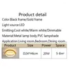 Plafonniers LED modernes ronds pour couloir couloir noir or lustre salon salle à manger cuisine 110V 220V luminaires