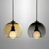 Lampes suspendues Vintage verre lumières américain industriel Loft suspension lampe chambre salle à manger E27 décor à la maison luminaire