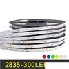 LEDストリップストリップ2835 12V 5M 300LEDS RGBフレキシブルライト防水暖かい白い赤い赤青青緑色のドロップ配信ライト照明ホールotohb