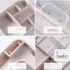 Förvaringslådor 2023 Makeup Organizer Box Cosmetic Drawer Transparent Table Dresser Skincare Shelf Jewelry