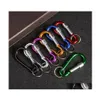 Sleutelringen aluminium karabijnhuis kalebas type veerclip sleutelhanger haak voor outdoor cam wandelen Travling visserij backpack fles druppel dhmsr