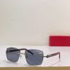 男性のためのカルティサントスデザイナーサングラスアンチストレクトフォトクロミック女性サングラスグラスリムレスアイウェア木製ユニークな長方形眼鏡txjh