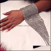 Catena a maglie Classic Luxury Shiny Strass Mano per Ladys Bracciale sexy Gioielli Boutique Link Accessori donna 570 T2 Drop Consegna Dh0Mg