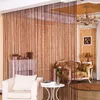 Curtain Urijk 200x100cm Modern Cute Line Shiny Tassel String Door Window Room Divider Valance Home Decoration