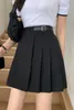 2024 Fashion New Skirts Women Haruku Pleated A-Line Preppy Wide Leg High Waist Mini For 2023 Springskirts