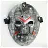 أقنعة الحفلات بالجملة 6 Style Fl Face Masquerade Jason Cosplay Skl Mask مقابل الجمعة الرعب الهوكي الهالوين.