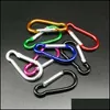 Kluczowe pierścienie Colorf Aluminium Karabiner kształt klęcznikowy hak na brelok Blak Wysoka jakość Mini Carabiners Blawefobs Akcesoria DHS DHS DELIVE DHKQ6