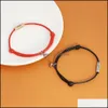 Braccialetti con ciondoli Attirano coppie magnetiche Magnete Collegamento Rapporto Promessa Corda Bracciale intrecciato Set per sorella Q102Fz Drop Del Dhkyb