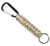 Outdoor Gadgets Keychain Ring Camping Carabiner Paracord Cord Rope Camping Survival Kit Emergency Bottle Opener Tools
