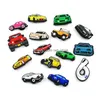 Shoe Parts Accessories 20Pc/Set Cars Drive Mobile Pattern Croc Jibz Charms 2D Soft Plastic Clog Pins Buttons Charm Buckles Decorat Dhwg4