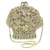 Avondtassen xiyuan Wedding Clutch Bag luxe kristal mini dames handtas gouden portemonnee schouderbolsa