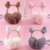 Berets Winter Kawaii Fluff Cold Warm Earmuffs Christmas Antlers Ears For Women Ear Cover Caps Headphones Accessories