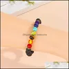 Charmarmband 8mm lava rock 7 chakra armband aromaterapi eterisk olja diffusor armband elastiska naturstenp￤rlor q51fz drop de dhqri