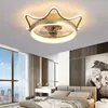 110V220VSimple Children's Room Ceiling Lamp Modern Fan With Light