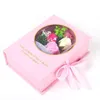 Dekoracyjne kwiaty wieńce wieczne różowe kwiaty mydła bukiet pudełko na prezent weselny wystrój urodziny walentynki Dziewczyna Drop d dhg4q