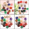 Arts And Crafts Natural Stone Crystal 20Mm Star Ornaments Quartz Healing Crystals Energy Reiki Gem Jewelry Making Accessories Living Dhgve