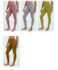 Designers Dam Leggings yoga outfit LU leopard sexiga aktiva byxor hög midja align sport elastisk fitness dam overall activewears full tights