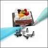 Cuisson Outils De Pâtisserie Bricolage Cuisine Gâteau Décoration Outil Sile Glaçage Pi Crème Sac Buse En Acier Inoxydable Convertisseur Drop Delivery Accueil G Dhfyj