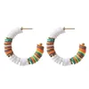 Orecchini a cerchio Trendy fatti a mano a mano colorato morbido Cepe C per donne Accessori per gioielli coreani Fashion Earring