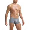 Underpants 2023 Arrival Men's Solid Ice Silk Underwear Sexy And Breathable Boxer Briefs For Travel Homewear