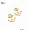 Chains Boyute 100 Pieces/Lot 6 Colors 18X14Mm Metal Alloy Sea Anchor Pendant Charms Diy Jewelry Accessories Drop Delivery Necklaces P Dhf1T