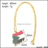 Pendant Necklaces Fashion Country Map Flag Necklace For Women Men Sudan Alloy Chain Jewelry Gift Drop Delivery Pendants Otl2Y