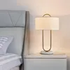 Lampy stołowe Nordic Rose Gold Rack Marmarbła lampka z tkaninem