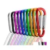 Schlüsselanhänger Aluminium D Ring Karabiner Clip Kleine Karabiner Clips Outdoor Cam Mini Lock Karabinerhaken Schlüsselanhänger Halter Werkzeug P72FA Drop Del Dhvxh